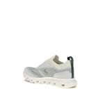 White Polyester Athletic Sneakers