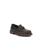 Brown Calf Leather Bos Taurus Slip-On Loafers
