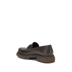Brown Calf Leather Bos Taurus Slip-On Loafers