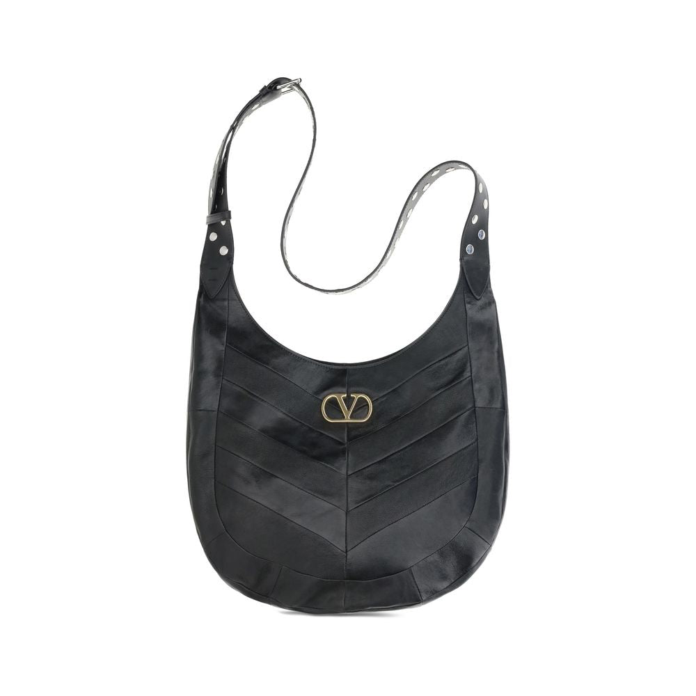 Black Leather Shoulder Bag