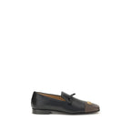 Black Goatskin Slip-On Loafers
