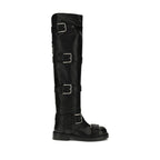 Black Calf Leather Bos Taurus Lace-Up Boots