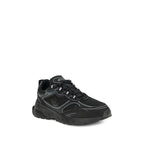 Black Calf Leather Bos Taurus Athletic Sneakers