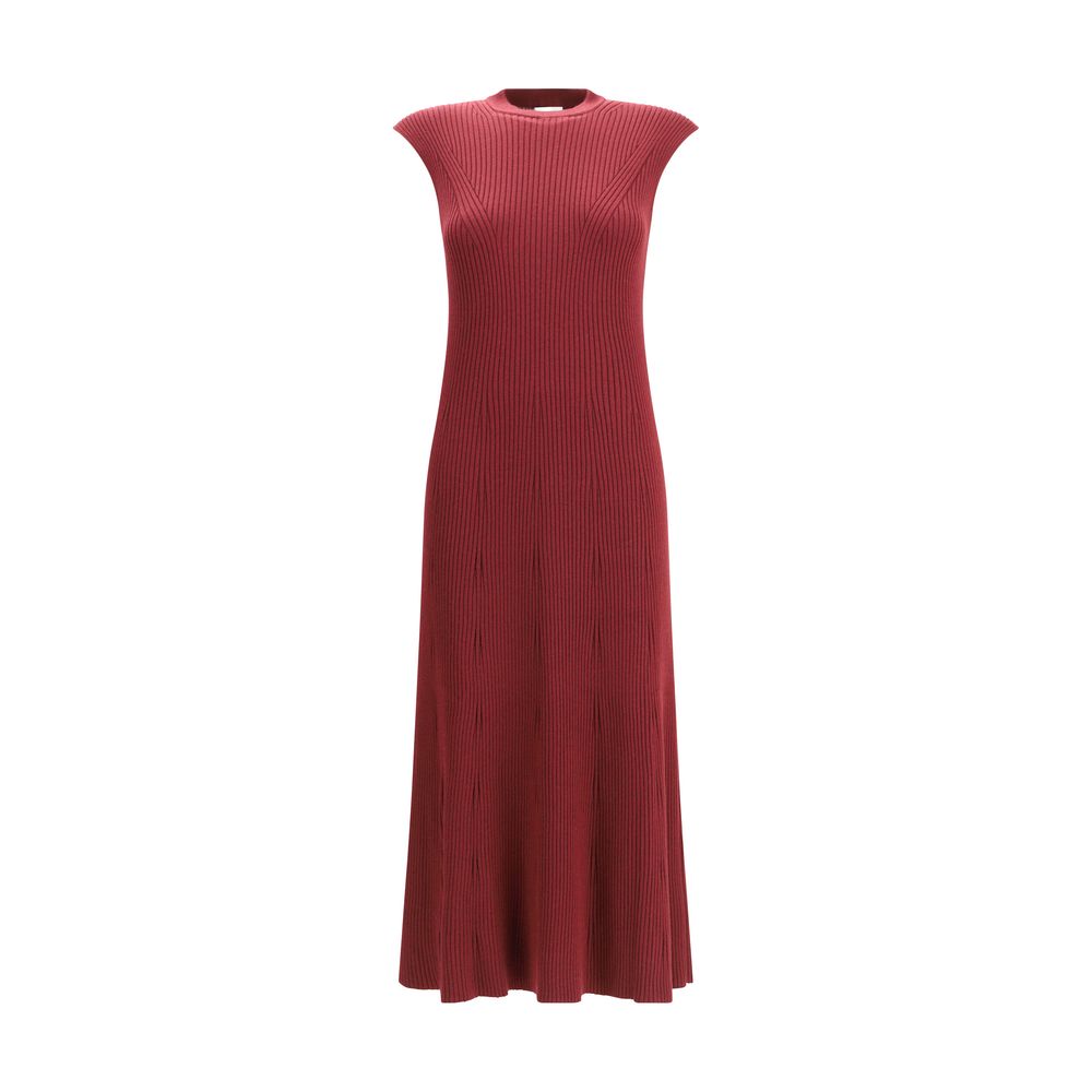 Bordeaux Cashmere Casual Dress