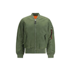 Green Nylon Bomber