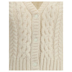 Cream Alpaca Vicugna Pacos Cardigan