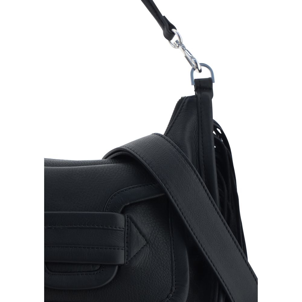 Black Calf Leather Bos Taurus Shoulder Bag