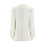 White Silk Blazer