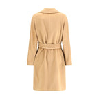 Beige Fleece Wool Coat
