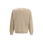 Beige Fleece Wool Sweatshirt