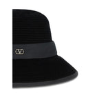 Black Cotton Fedora