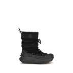 Black Polyamide Lace-Up Boots
