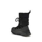 Black Polyamide Lace-Up Boots