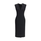 Black Wool Casual Dress