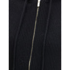 Black Wool Sleveless Jacket