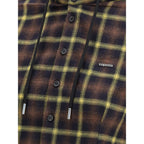 Brown Cotton Pattern Shirt