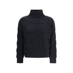 Black Wool Sweatshirt