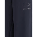 Black Polyester Athletic Pants