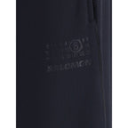 Black Polyester Athletic Pants
