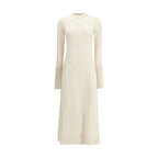 White Cashmere Casual Dress