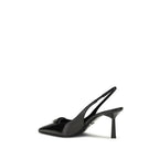 Black Calf Leather Bos Taurus High Heel Pumps