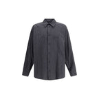 Black Wool Pattern Shirt