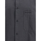 Black Wool Pattern Shirt