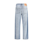 Blue Cotton Relaxed Fit Jeans