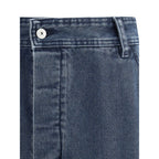 Blue Cotton Jeans Denim