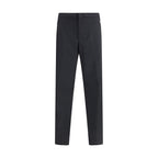 Black Polyester Dress Pants