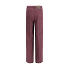 Purple Tencel Relaxed Fit Jeans