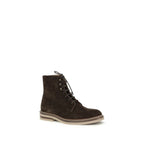 Brown Calf Leather Bos Taurus Lace-Up Boots