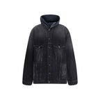Black Cotton Denim Jacket