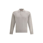 Beige Cashmere Polo Shirt