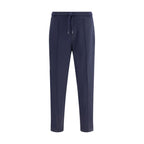 Blue Cashmere Athletic Pants