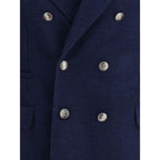 Blue Wool Coat