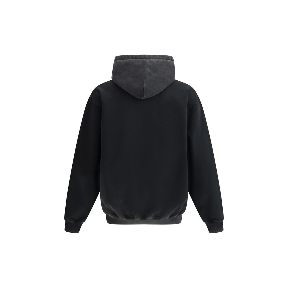 Black Cotton Sweatshirt