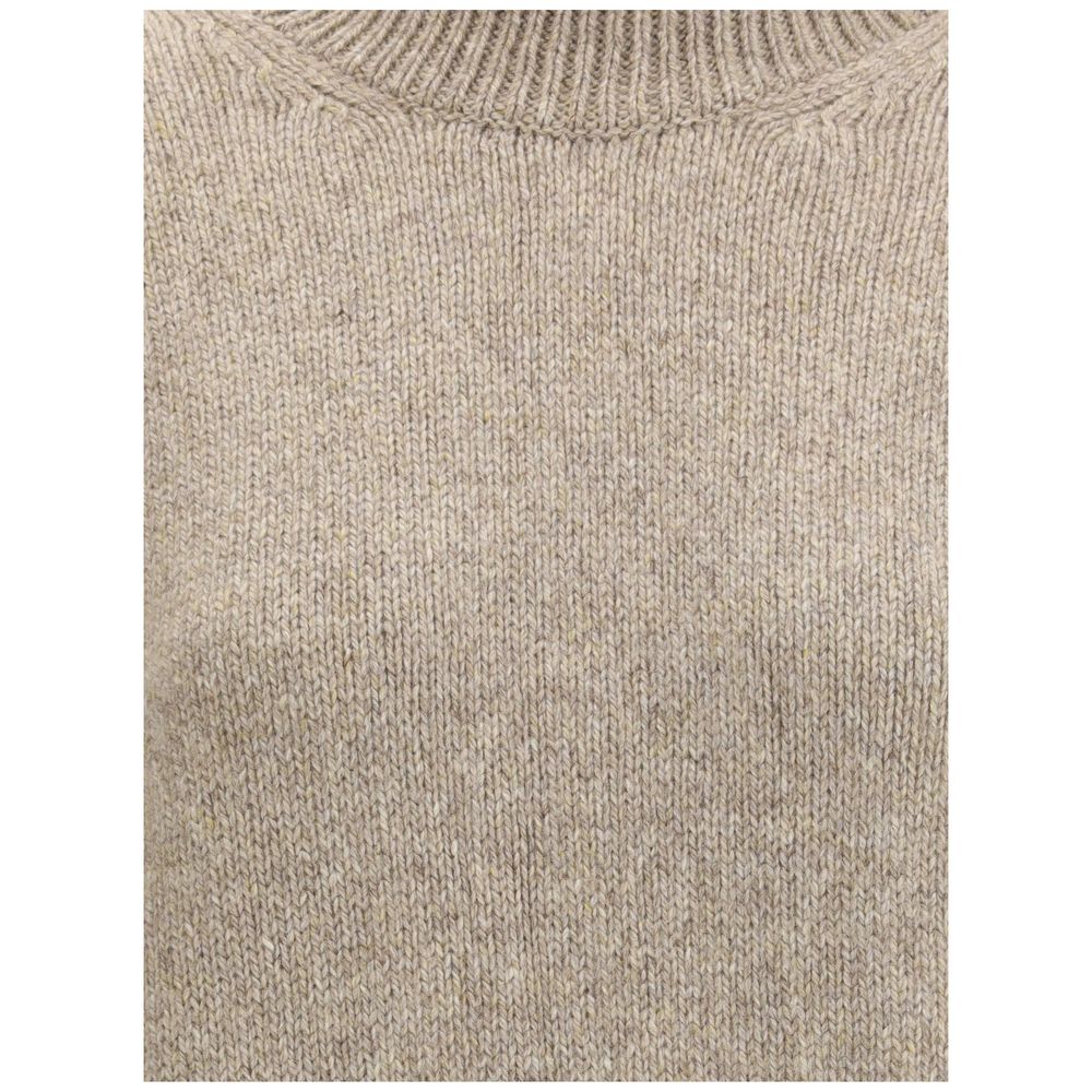 Beige Cashmere Cashmere Sweater