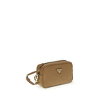 Beige Calf Leather Bos Taurus Shoulder Bag
