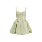 Bicolor Linen Casual Dress