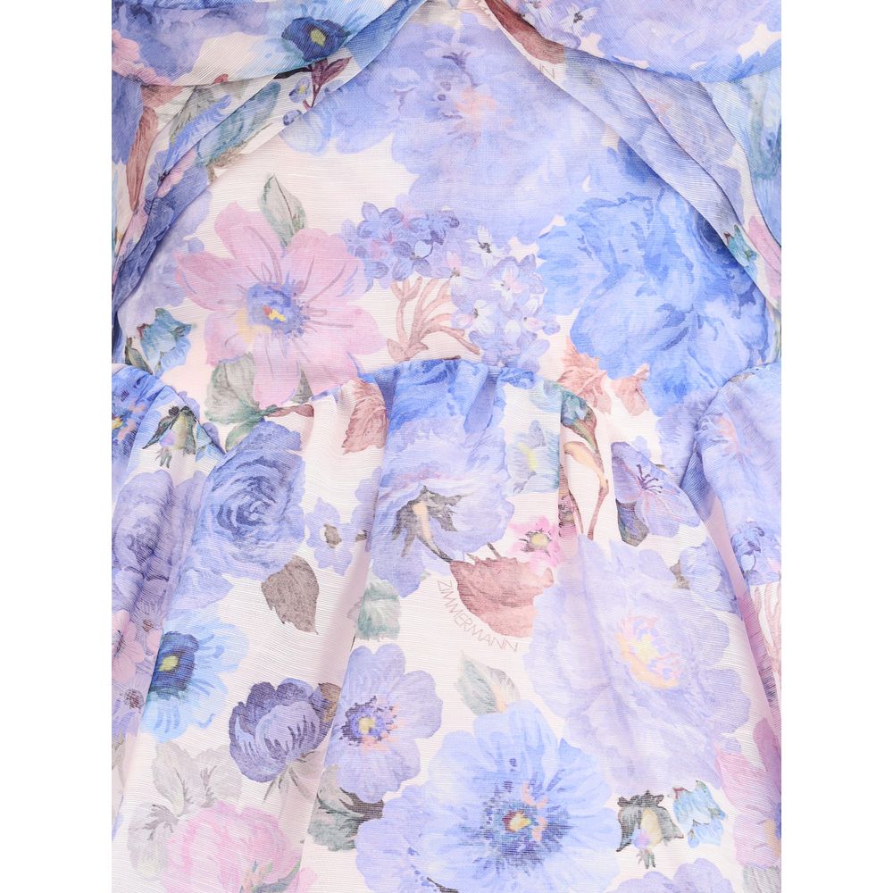 Multicolor Linen Casual Dress