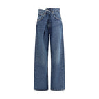 Blue Cotton Jeans Denim