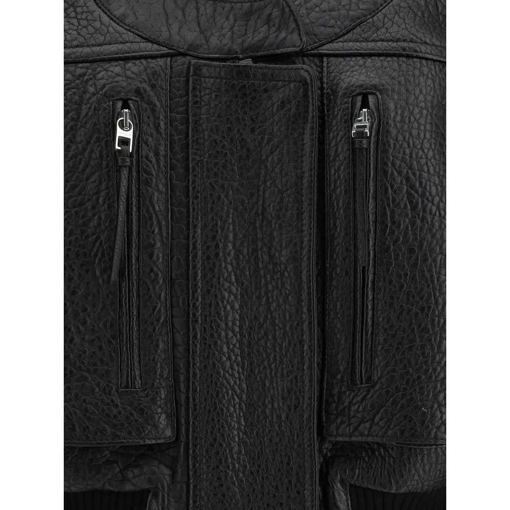 Black Lamb Leather Clothing