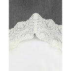 Gray Polyester Midi Skirt