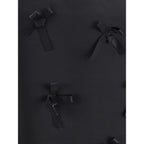 Black Acetate Midi Skirt