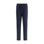 Blue Cashmere Casual Pants