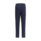 Blue Cashmere Casual Pants