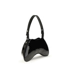 Black Polyethylene Shoulder Bag