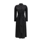 Black Silk Casual Dress