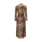 Multicolor Silk Casual Dress